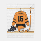 Persoonlijke hockey fleece deken (Voorkant)