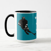 Persoonlijke hockey humor mok (Links)