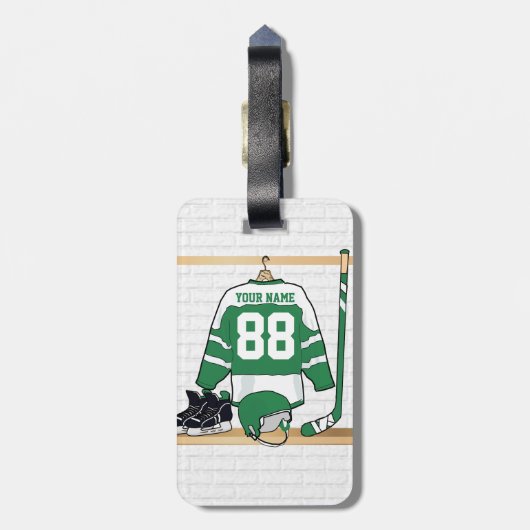 Persoonlijke Hockey Jersey Bagagelabel (Achterkant verticaal)