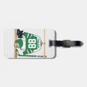 Persoonlijke Hockey Jersey Bagagelabel (Achterkant horizontaal)