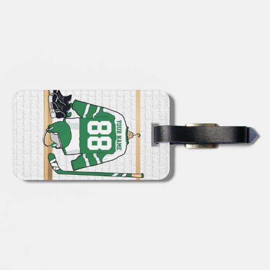 Persoonlijke Hockey Jersey Bagagelabel (Achterkant horizontaal)