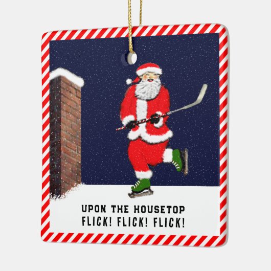 persoonlijke hockey keramisch ornament (Links)