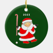 Persoonlijke Hockey Keramisch Ornament (Achterkant)