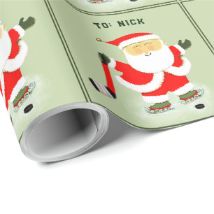 Persoonlijke Hockey Kerstmis Cadeaupapier