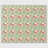 Persoonlijke Hockey Kerstmis Cadeaupapier (Vlak)