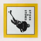 Persoonlijke hockey legpuzzel (Horizontaal)