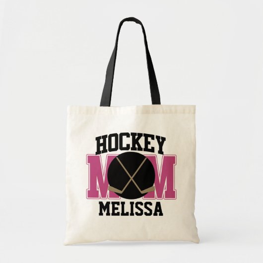 Persoonlijke Hockey Moeder (ROZE) Tote Bag (Voorkant)