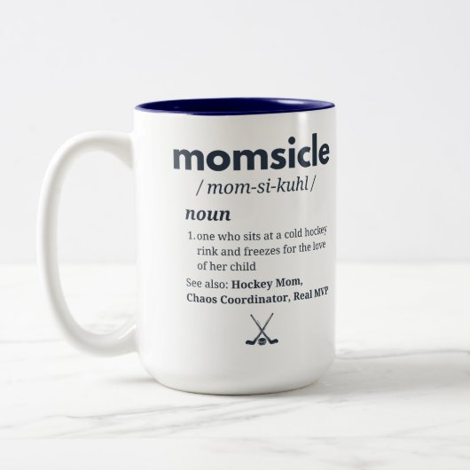 Persoonlijke Hockey Momsicle Mok (Links)