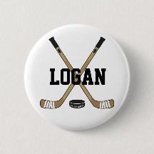 Persoonlijke Hockey Naam Hockey Pinback Flare