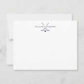 Persoonlijke Hockey Notitiekaart Notitiekaartje (Voorkant)