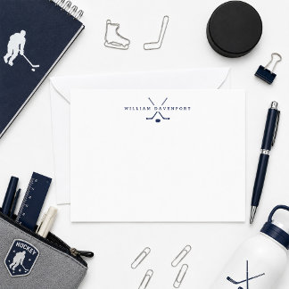 Persoonlijke Hockey Notitiekaart Notitiekaartje