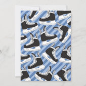 Persoonlijke Hockey Schaatsen Verjaardag Uitnodigi Kaart (Achterkant)