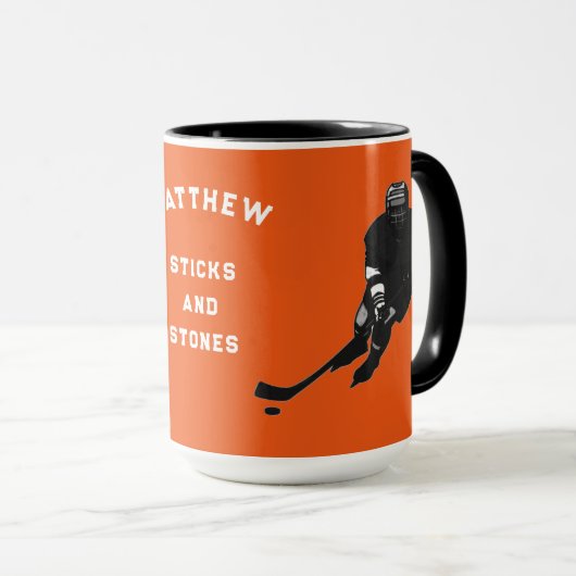 Persoonlijke Hockey Speler Cadeau Mok (Voorkant rechts)