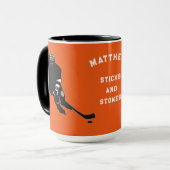 Persoonlijke Hockey Speler Cadeau Mok (Voorkant links)