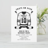 Persoonlijke Hockey Thema Verjaardag Party Uitnodi Kaart (Staand voorkant)