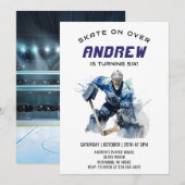 Persoonlijke Hockey Thema Verjaardag Party Uitnodi Kaart (Voorkant / Achterkant)