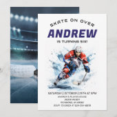 Persoonlijke Hockey Thema Verjaardag Party Uitnodi Kaart (Voorkant / Achterkant)