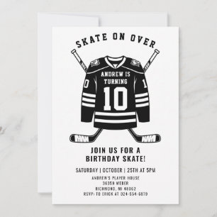 Persoonlijke Hockey Thema Verjaardagsfeest Uitnodi Kaart