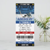 Persoonlijke Hockey Ticket Verjaardag Decoraties Kaart (Staand voorkant)