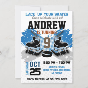 Persoonlijke Hockey Verjaardag Uitnodiging
