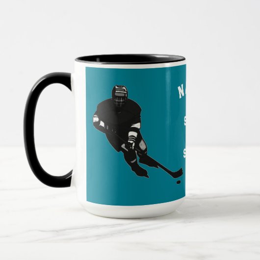 persoonlijke hockeyhumor mok (Links)