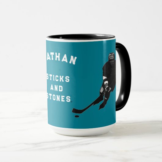 persoonlijke hockeyhumor mok (Voorkant rechts)