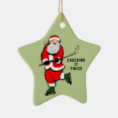 persoonlijke hockeyspeler keramisch ornament (Rechts)