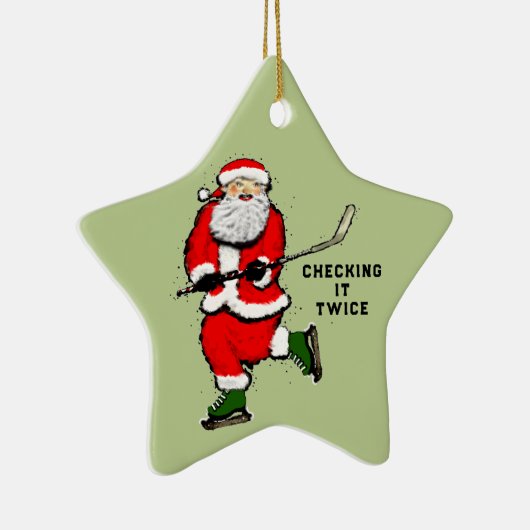 persoonlijke hockeyspeler keramisch ornament (Rechts)