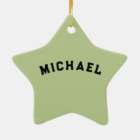 persoonlijke hockeyspeler keramisch ornament (Achterkant)