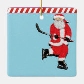 persoonlijke hockeyspeler, verzamelbaar keramisch ornament (Achterkant)