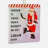 persoonlijke hockeyspeler, verzamelbaar keramisch ornament (Rechts)