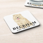 Persoonlijke hoe-hoe-hond bier onderzetter (Linkerzijde)