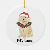 Persoonlijke hoe-hoe-hond keramisch ornament (Achterkant)