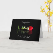 Persoonlijke Hoes Gefeliciteerd Verloofd Kaart (Gele Bloem)