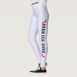 Persoonlijke hoge hak quote in lavendel leggings