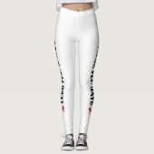 Persoonlijke Hoge Hak Quote Leggings (Voorkant)