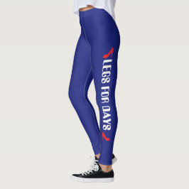 Persoonlijke hoge hak quote Navyblauw Leggings