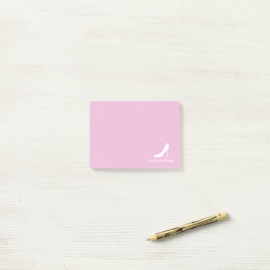 Persoonlijke hoge hak schoen mode Post-it® notitie Notes (Op bureau)