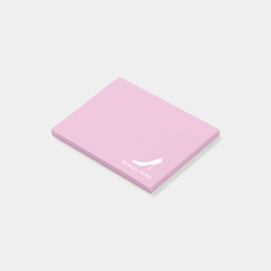 Persoonlijke hoge hak schoen mode Post-it® notitie Notes (Schuin)