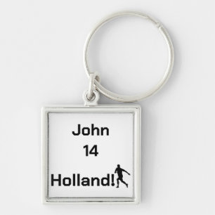 Persoonlijke Holland Flag Football Charme Sleutelhanger
