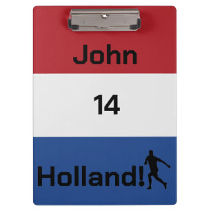 Persoonlijke Holland Vlag Voetbal Briefpapier Klembord