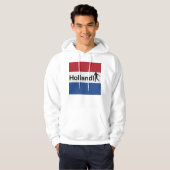 Persoonlijke Holland Vlag Voetbal Fan Hoodie (Voorkant volledig)