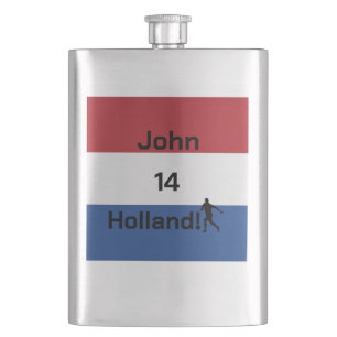 Persoonlijke Holland Vlag Voetbal Geest Flacon