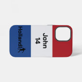 Persoonlijke Holland Vlag Voetbal Trotsheid iPhone Hoesje (Achterkant horizontaal)
