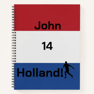 Persoonlijke Holland Vlag Voetbal Trotsheid Notitieboek