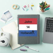 Persoonlijke Holland Vlag Voetbal Trotsheid Sticker (iPad Cover)
