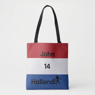 Persoonlijke Holland Vlag Voetbal Trotsheid Tote Bag