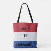 Persoonlijke Holland Vlag Voetbal Trotsheid Tote Bag (Achterkant)