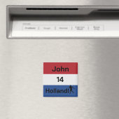 Persoonlijke Holland Vlaggenvoetbal Geest Magneet (Insitu (Vaatwasser))