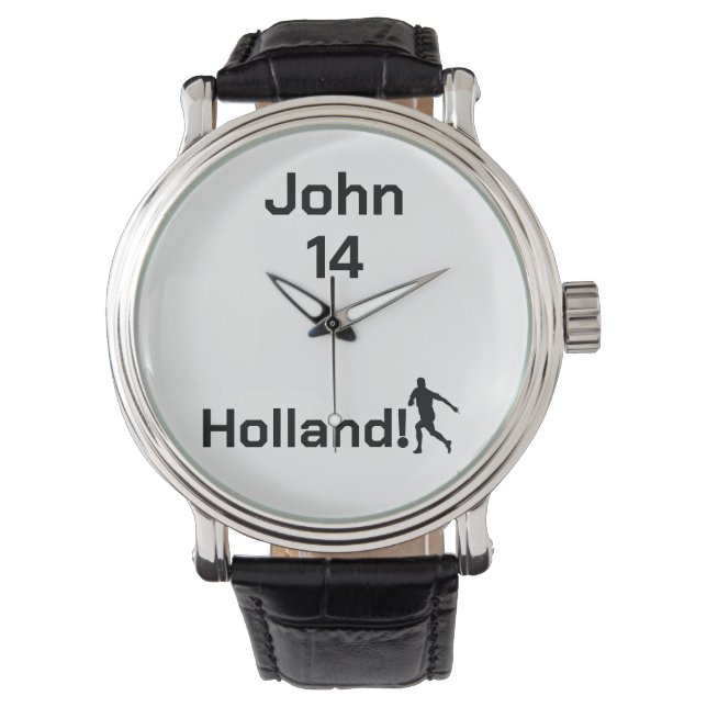Persoonlijke Holland Voetbal Atletische Geest Horloge (Voorkant)